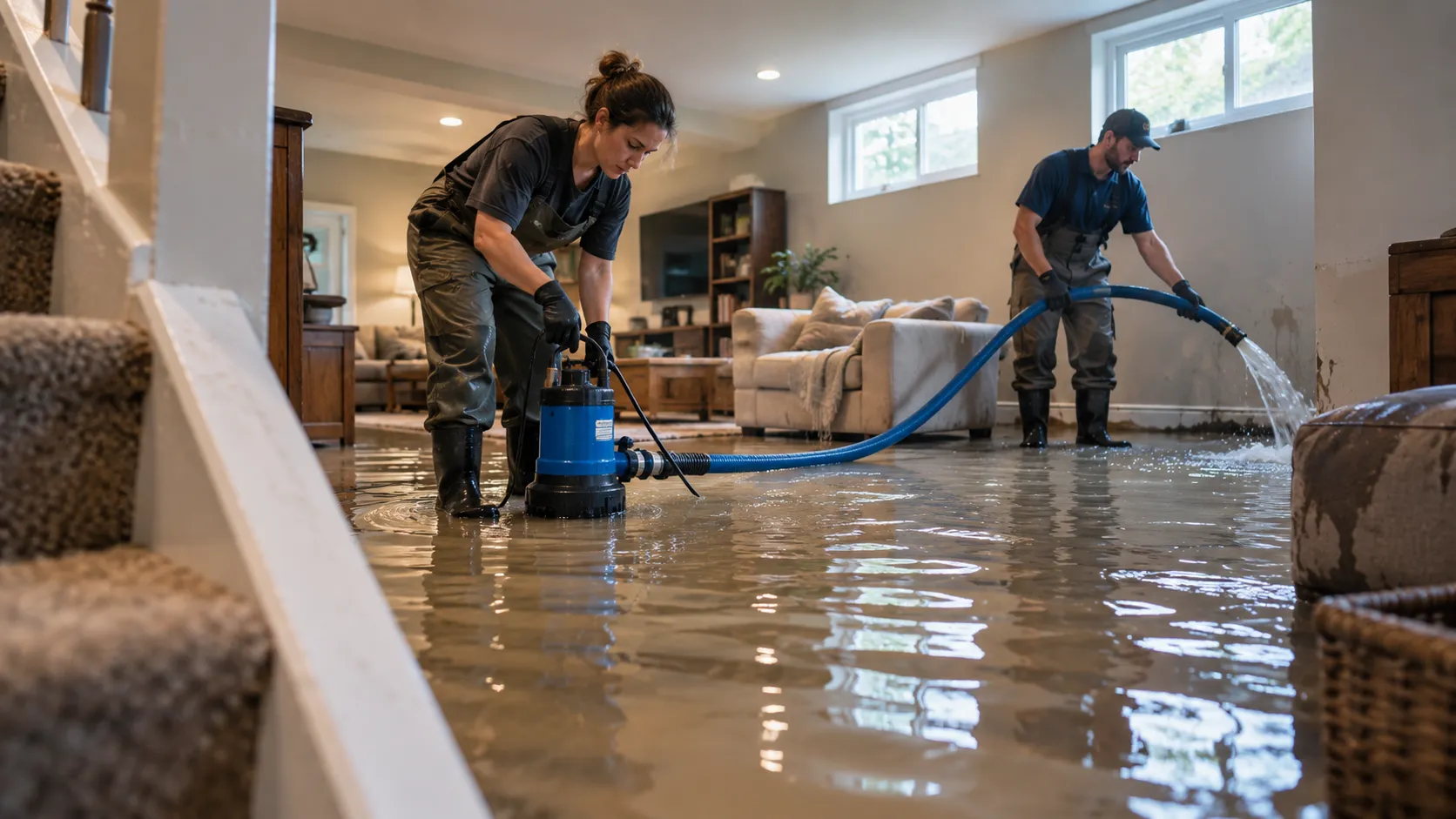 Flooded Basement Cleanup in Toledo, OH